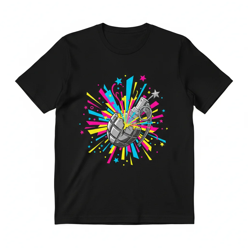Glitter Grenade Essential T-Shirt - Sparkle & Style Tee