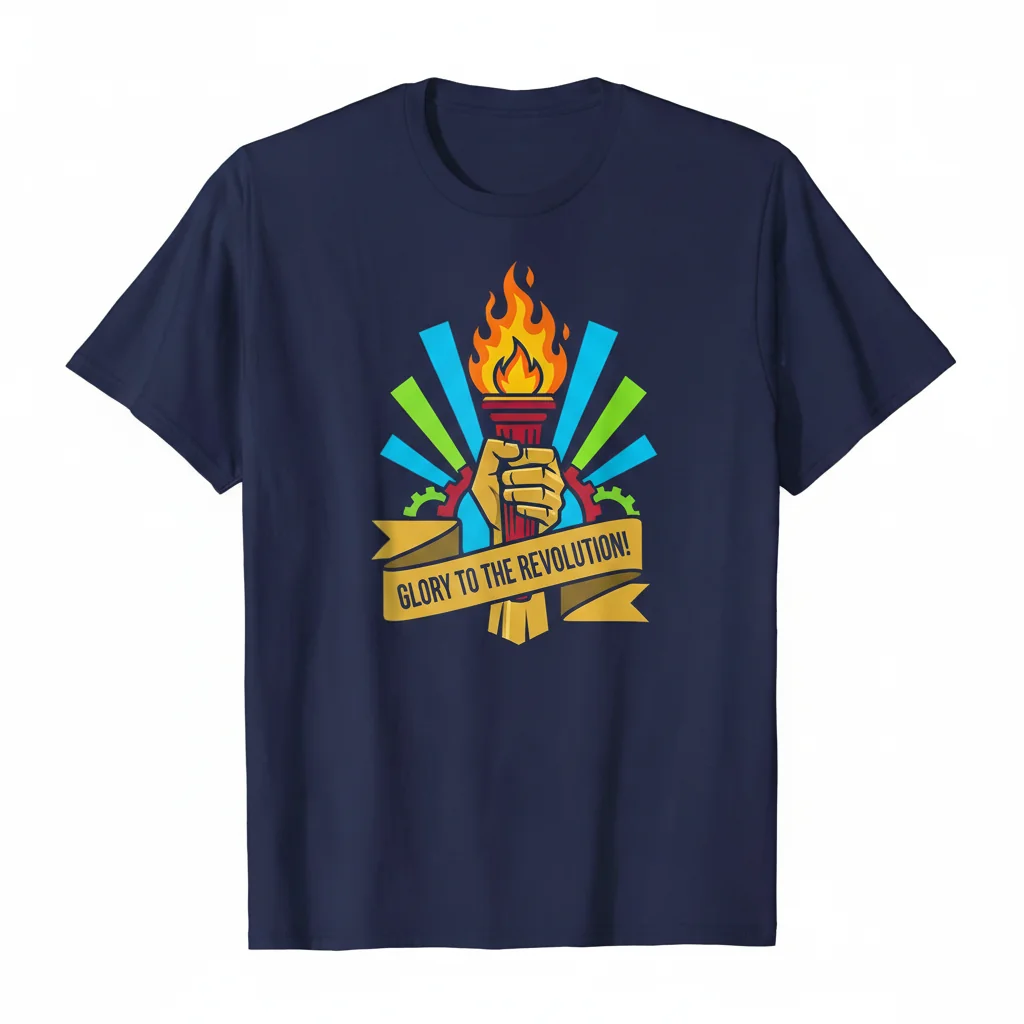 Glory to the Revolution! Essential Graphic Tee - Unisex Soft Cotton