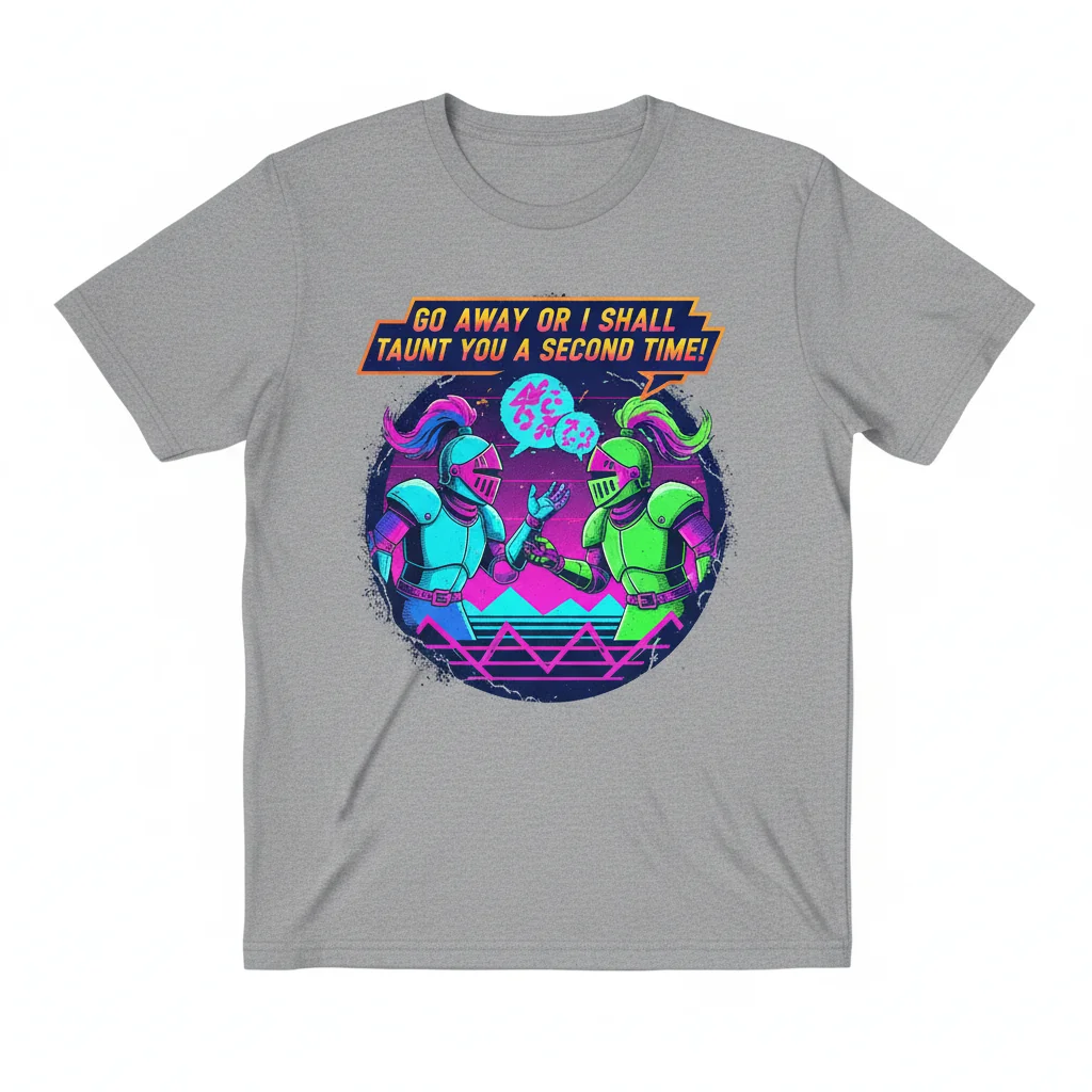 Active T-Shirt "Go Away or I Shall Taunt You a Second Time!" - Durable, Vibrant & Perfect Fit