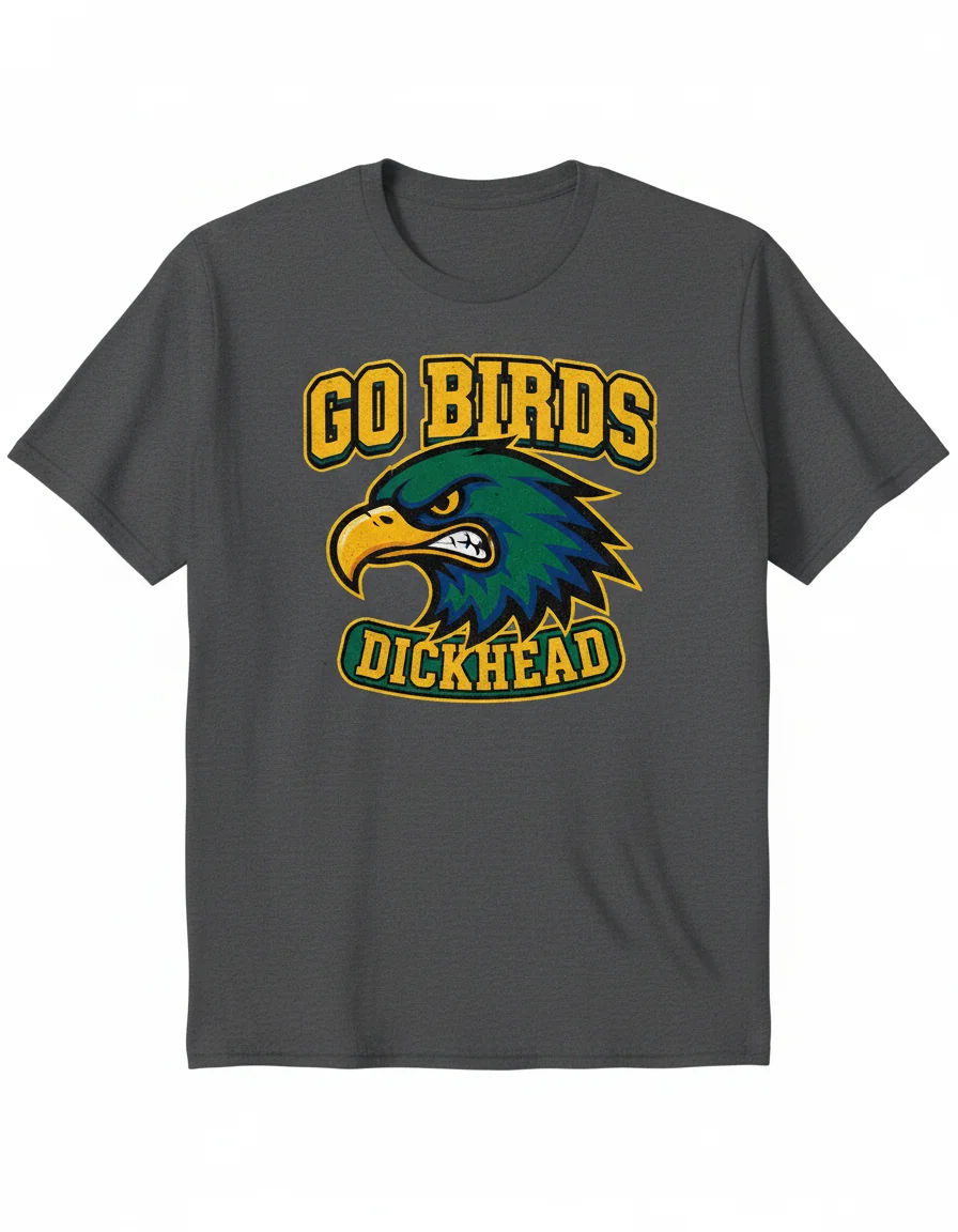 Go Birds Dickhead Shirt | Funny Philadelphia Football Fan T-Shirt | Unisex Philly Sports Apparel