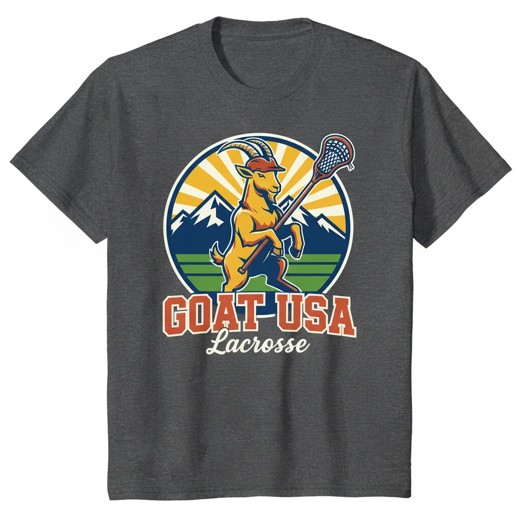 GOAT USA Legacy Lacrosse Art Tee | Buttery Soft Unisex Shirt