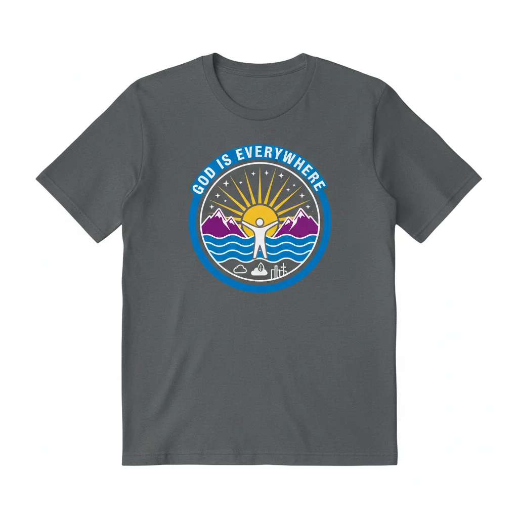 God is Everywhere Essential T-Shirt - Premium Cotton, Retail Fit Tee