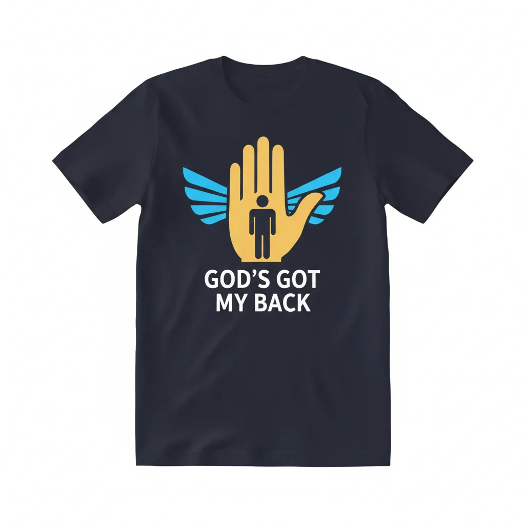 God's Got My Back Christian Essential T-Shirt - Faith-Inspired Apparel