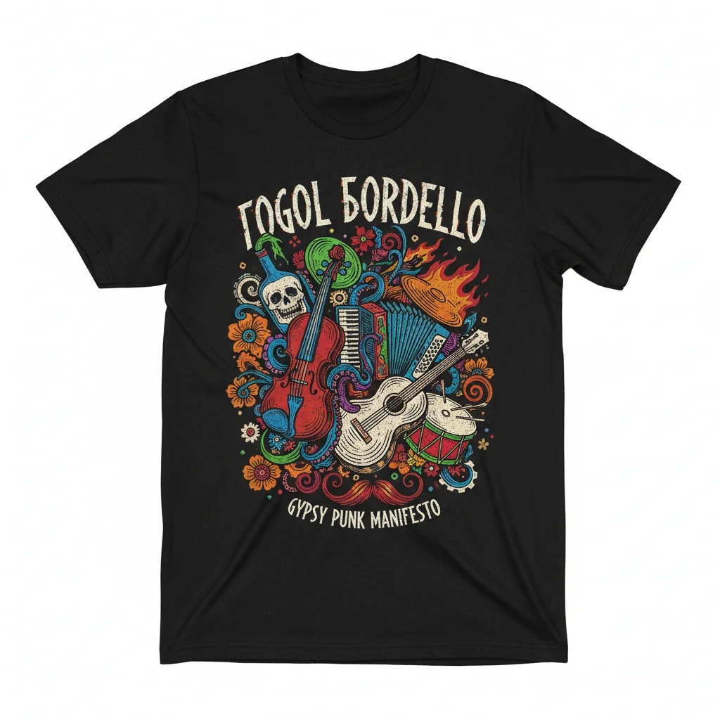 Gogol Bordello T-Shirt | Gypsy Punk Rock Band Tee