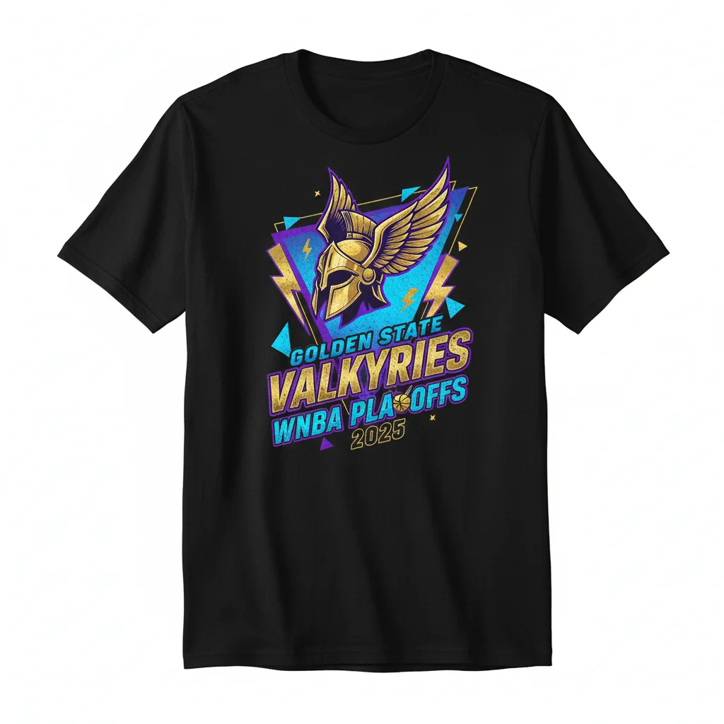 Golden State Valkyries WNBA Playoffs 2025 Logo Shirt – Built to Last