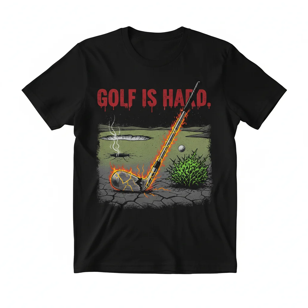 "Golf is Hard" Premium Essential T-Shirt - Unmatched Comfort & Durability