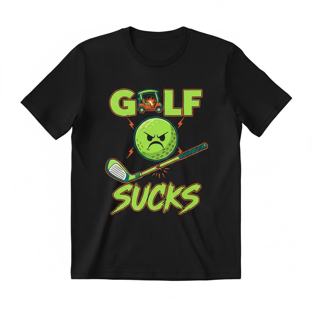 Golf Sucks Essential T-Shirt - Funny Anti-Golf Apparel