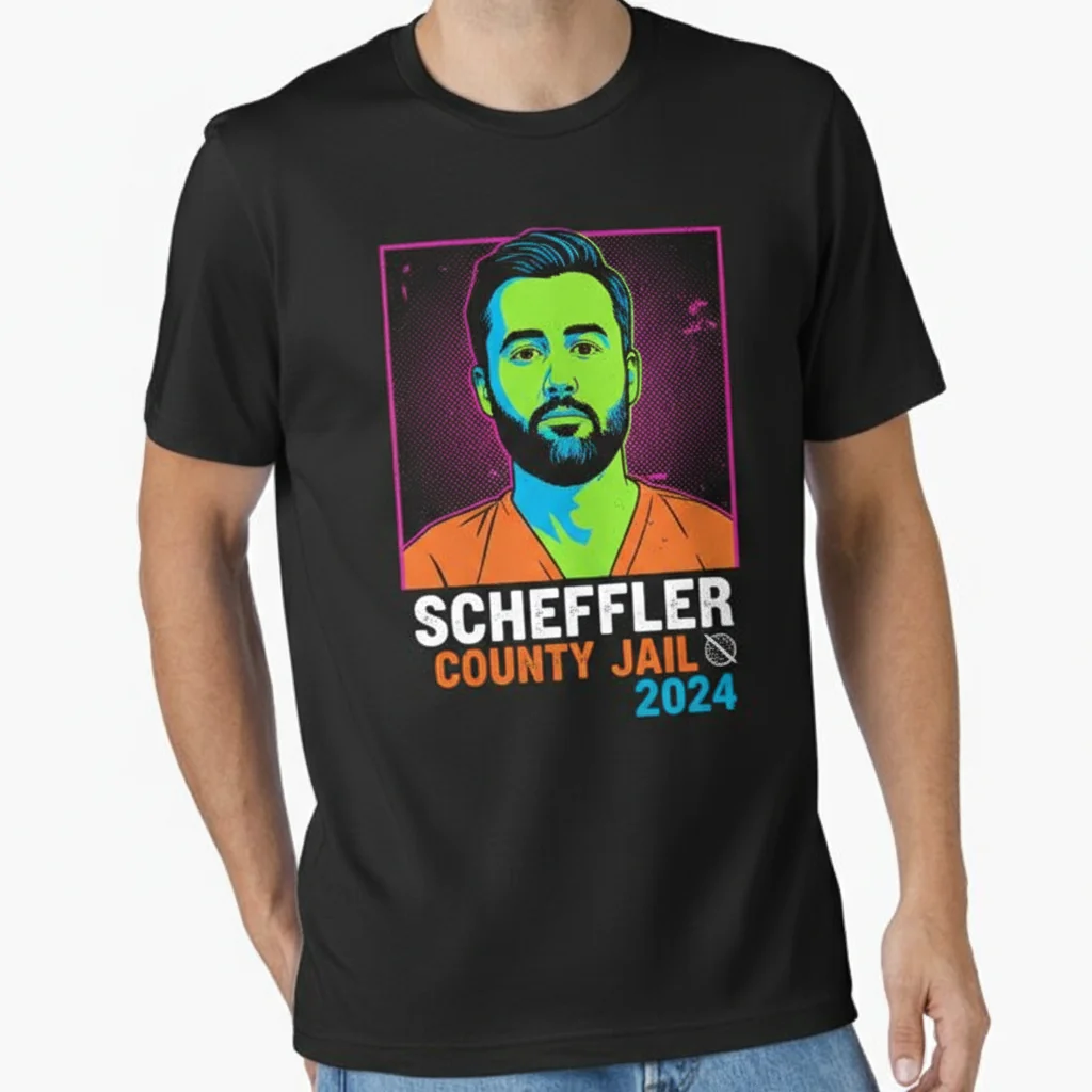 Scottie Scheffler Mugshot T-Shirt – Essential Golfer Fan Tee