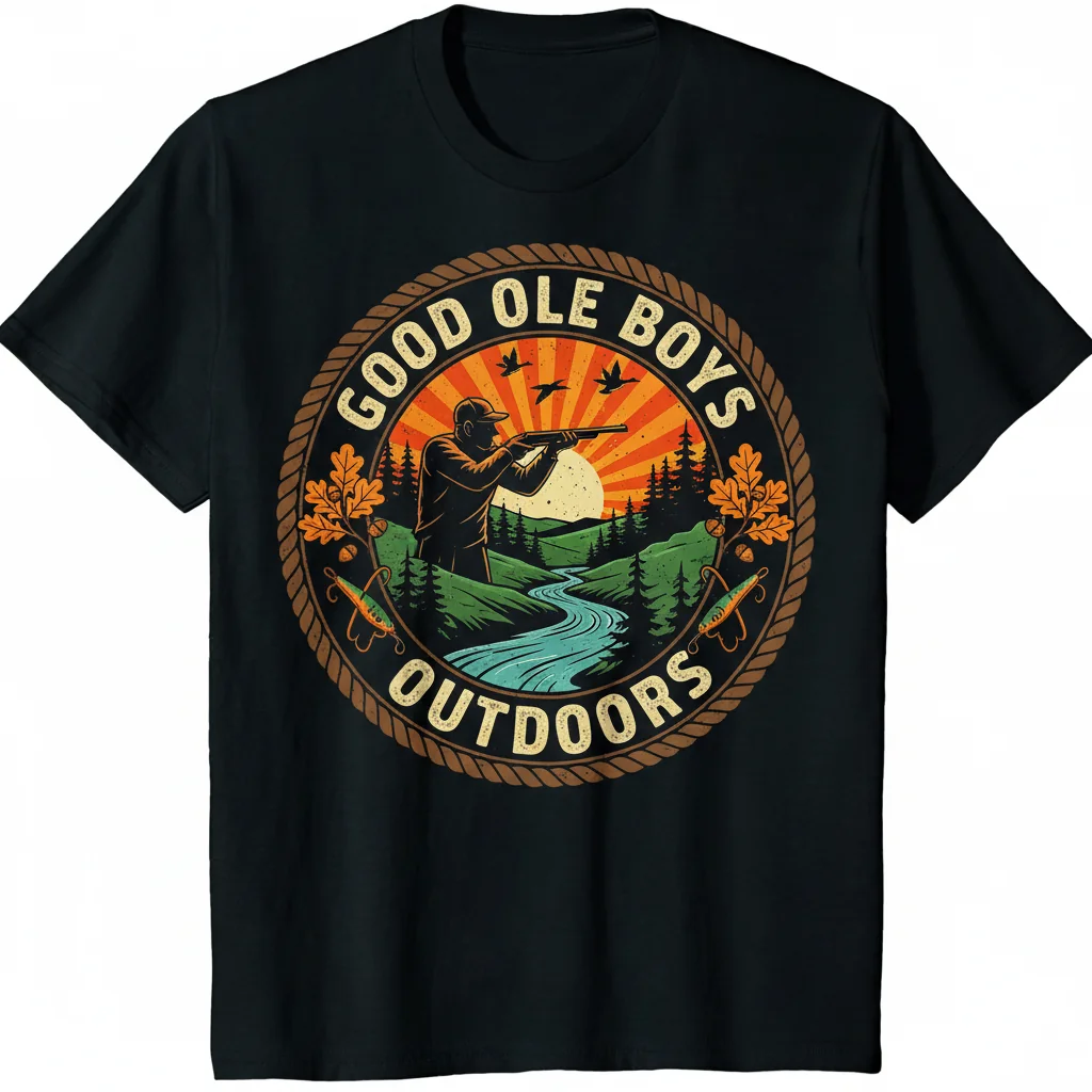 Good Ole Boys Outdoors Logo T-Shirt | Classic Unisex Outdoor Tee