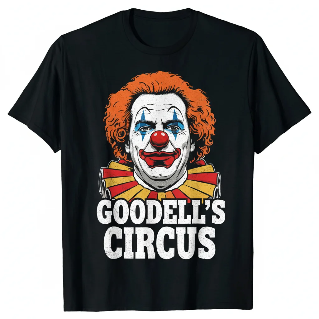 Goodell Clown T-Shirt | Funny Sports Graphic Tee | Unisex Cotton Crewneck