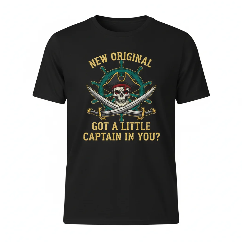 "Got a Little Captain in You" Graphic T-Shirt | Funny Slogan Quote Tee | Soft Cotton Unisex Fit