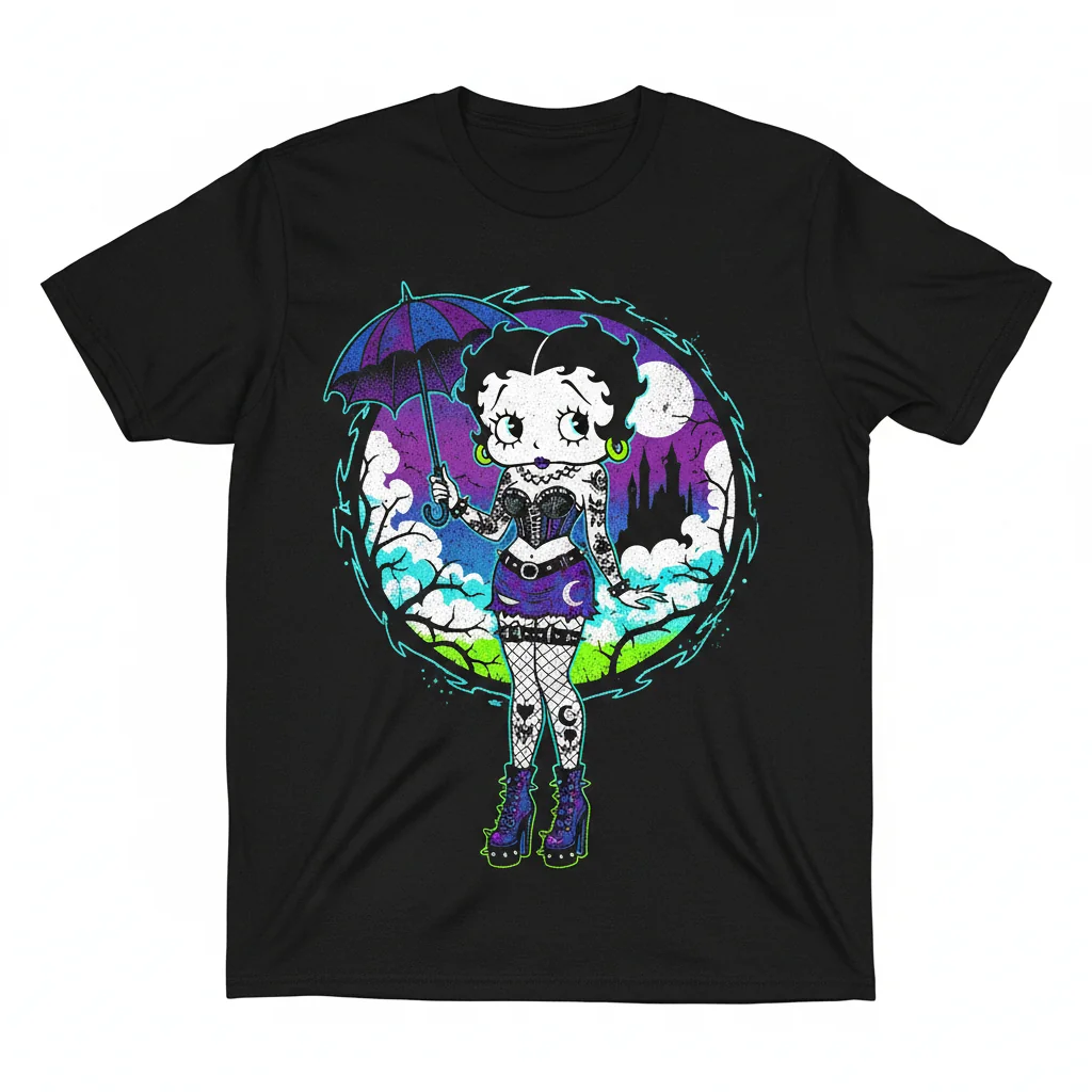 Goth Betty Boop Essential Unisex T-Shirt – Dark Siren Collection