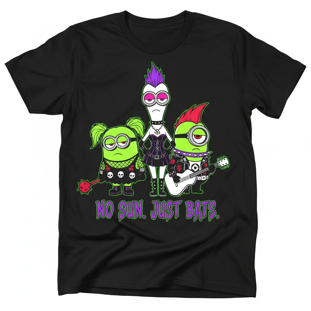Goth Minions Durability Essential T-Shirt - Vibrant & Pre-Shrunk Comfort