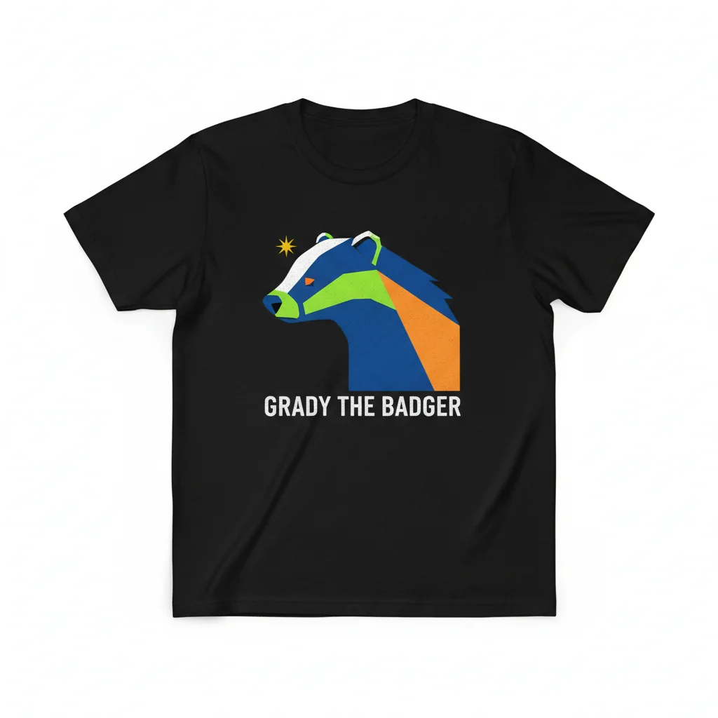 Grady the Badger Essential T-Shirt – Ultra-Soft Graphic Tee