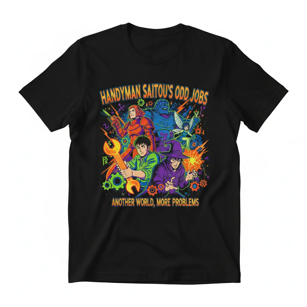 Handyman Saitou in Another World Anime Character Graphic Essential T-Shirt