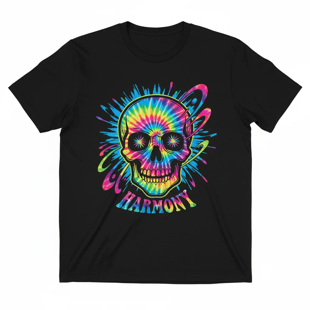 Embrace the Spirit: Grateful Dead Skull & Tie-Dye Tee