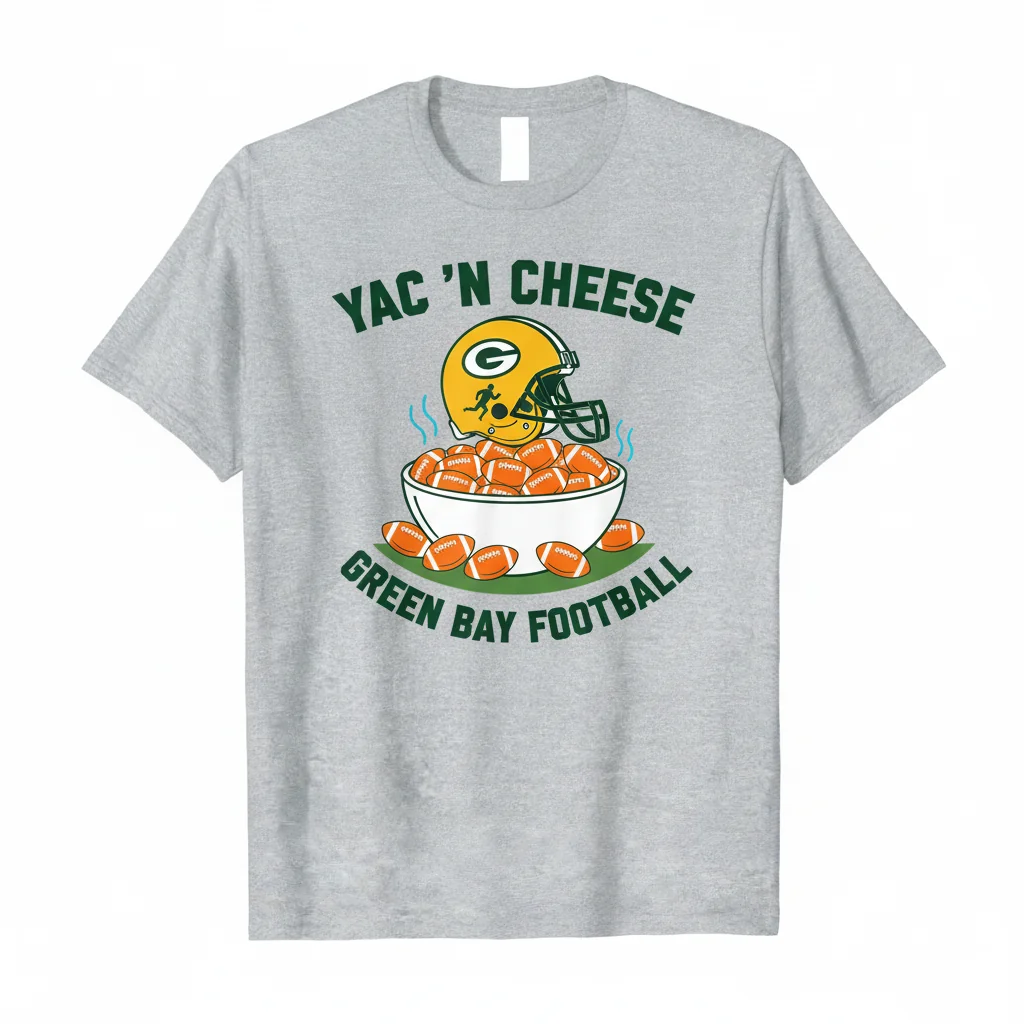 Green Bay Packers YAC 'n Cheese: A Fan's Lifestyle Tee
