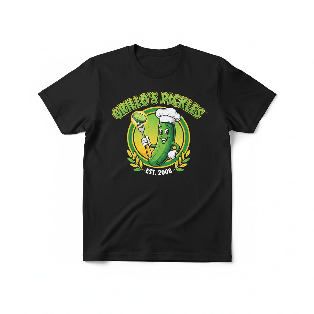 Grillo's Pickles Essential T-Shirt – Classic Logo Tee