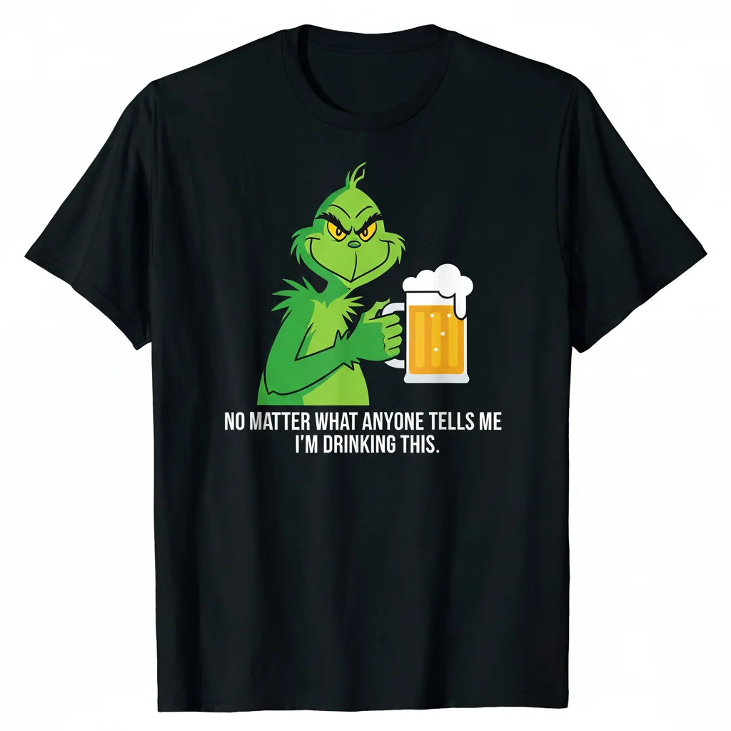 Grinch Beer Lover's Unstoppable Spirit T-Shirt
