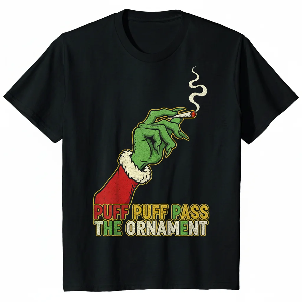 The Rebel's Holiday Tee | Grinch-Inspired Original Artwork