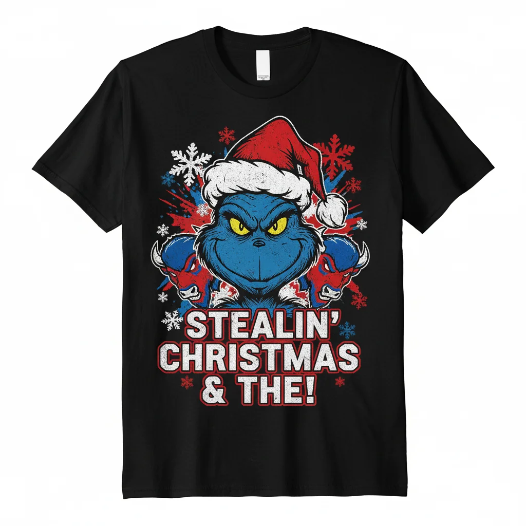 Grinch Buffalo Bills Football Christmas Shirt - NFL Fan Apparel