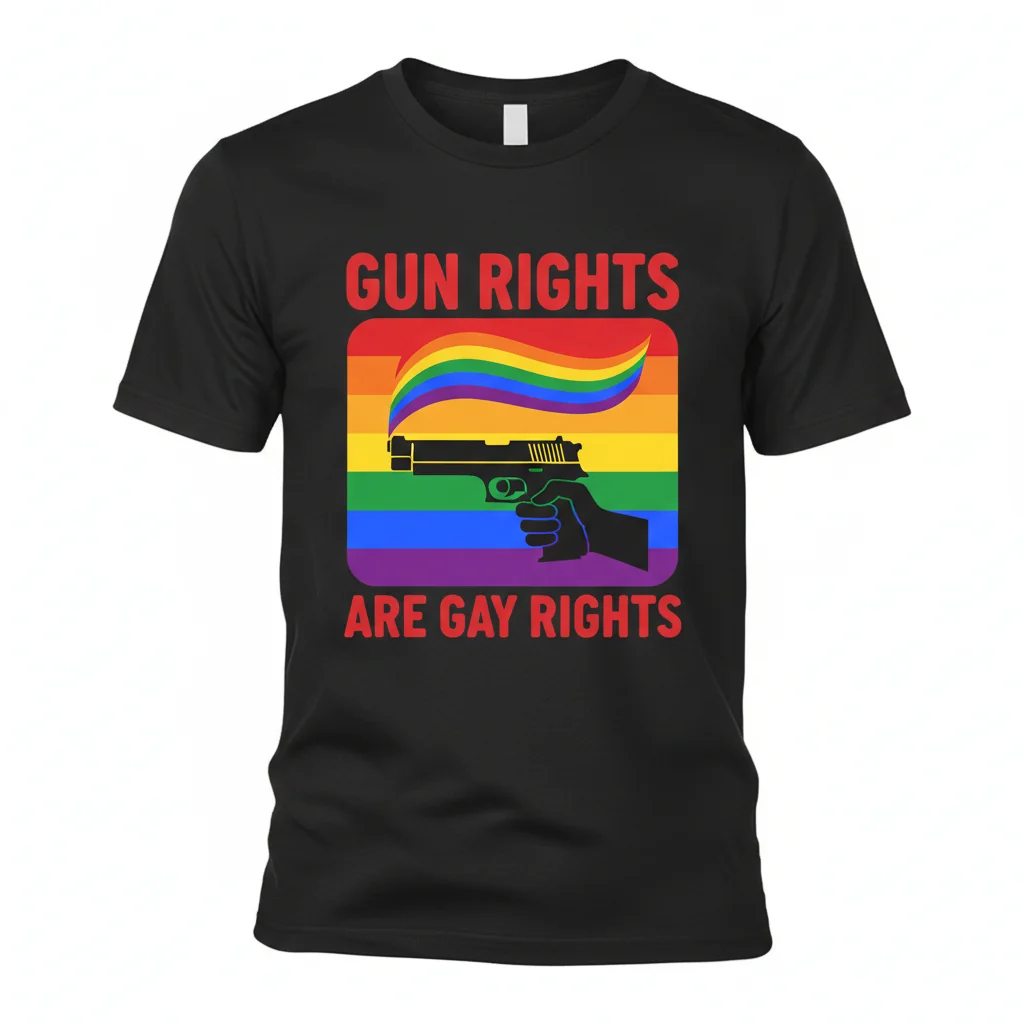 Gun Rights Are Gay Rights: Durable, Vibrant & Essential T-Shirt