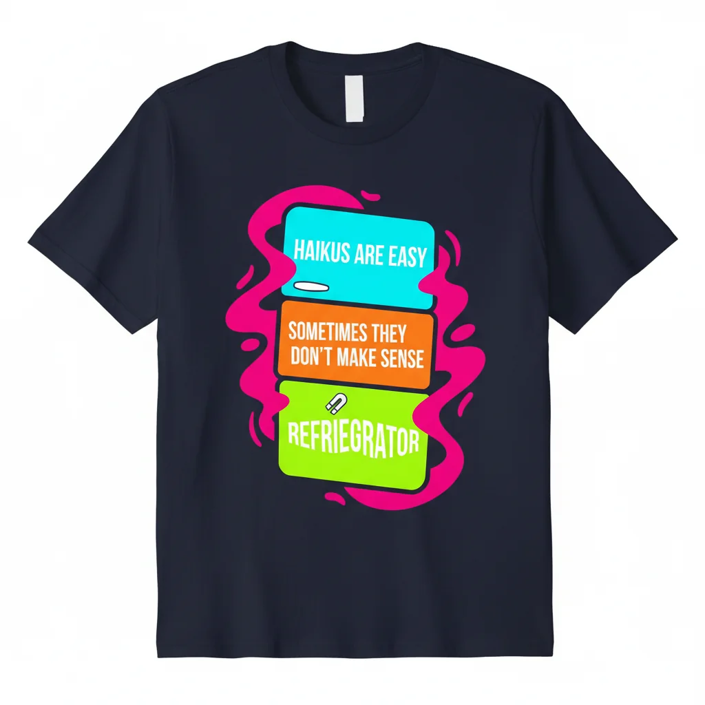 The 'Haikus Are Easy' Artistic Tee: Wear Your Wit