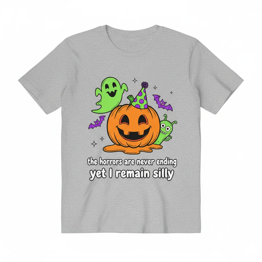 The 'Remain Silly' Tee | Original Artwork Halloween Shirt