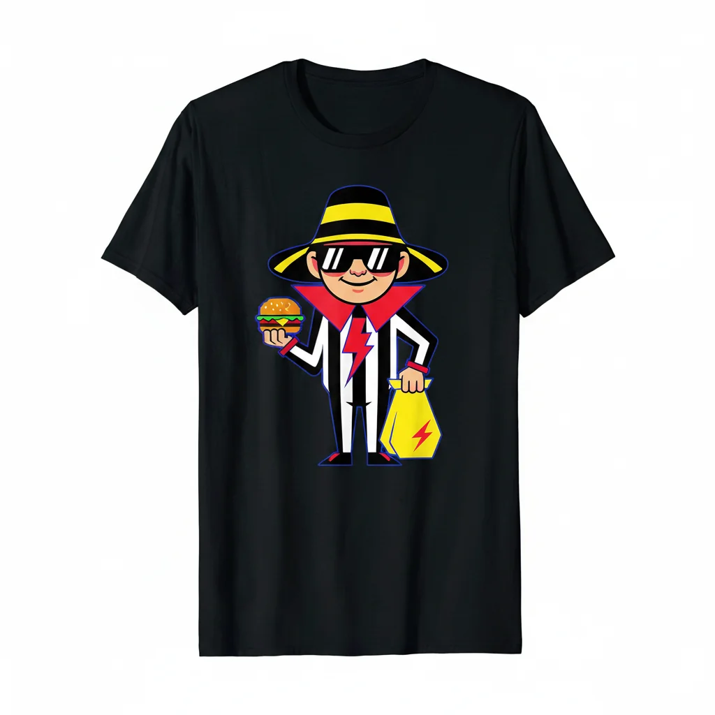 Hamburglar Classic Essential T-Shirt - Unisex Cotton Graphic Tee
