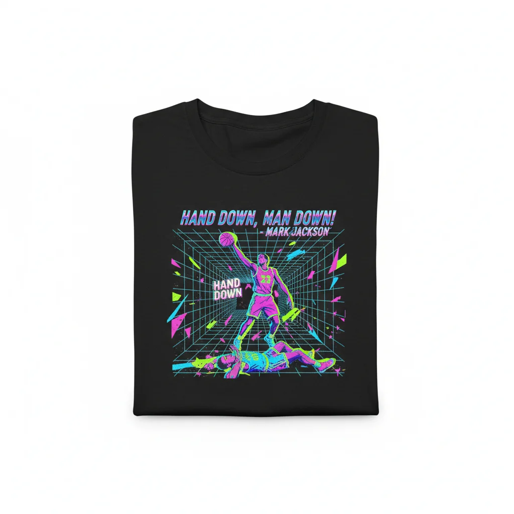 Mark Jackson "Hand Down, Man Down" Quote T-Shirt | Premium, Durable & Pre-Shrunk