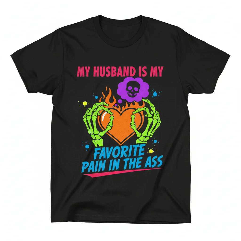 Skeleton Hands, My Husband, My Favorite Pain in the Ass Shirt - Love & Laughter Collection