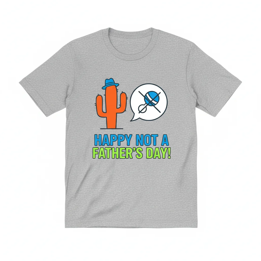 Happy Not A Father's Day T-Shirt – Essential Ring-Spun Cotton Tee