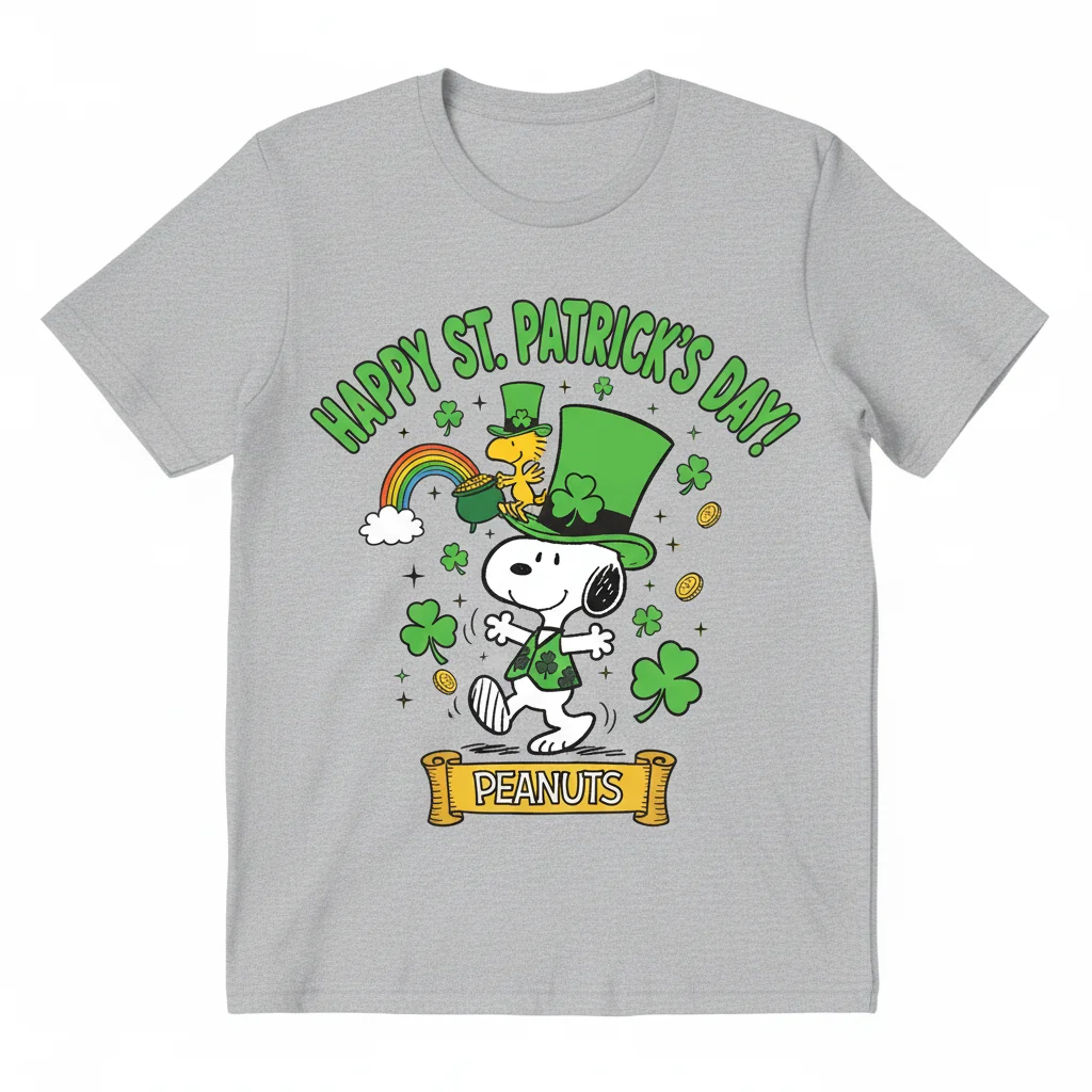 Snoopy Peanuts St. Patrick's Day Street Tee