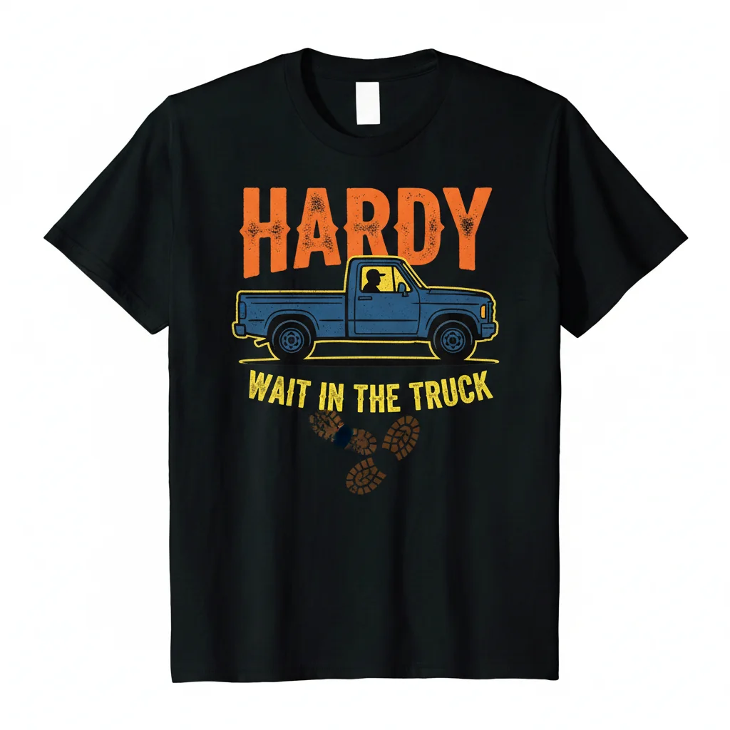 Hardy Waits in the Truck Essential T-Shirt - Iconic Country Vibe Tee