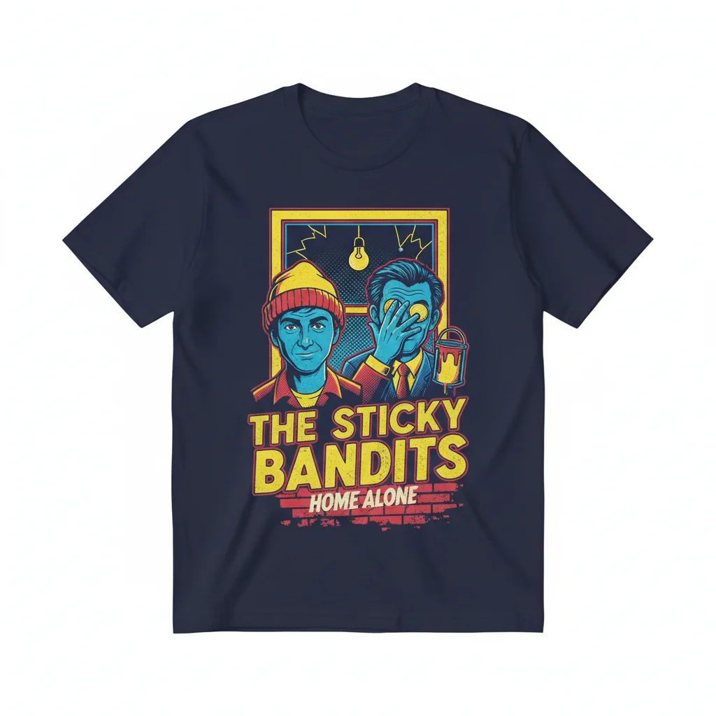 Home Alone 'Sticky Bandits' Art Essential T-Shirt 1 Home Alone 'Sticky Bandits' Art Essential T-Shirt