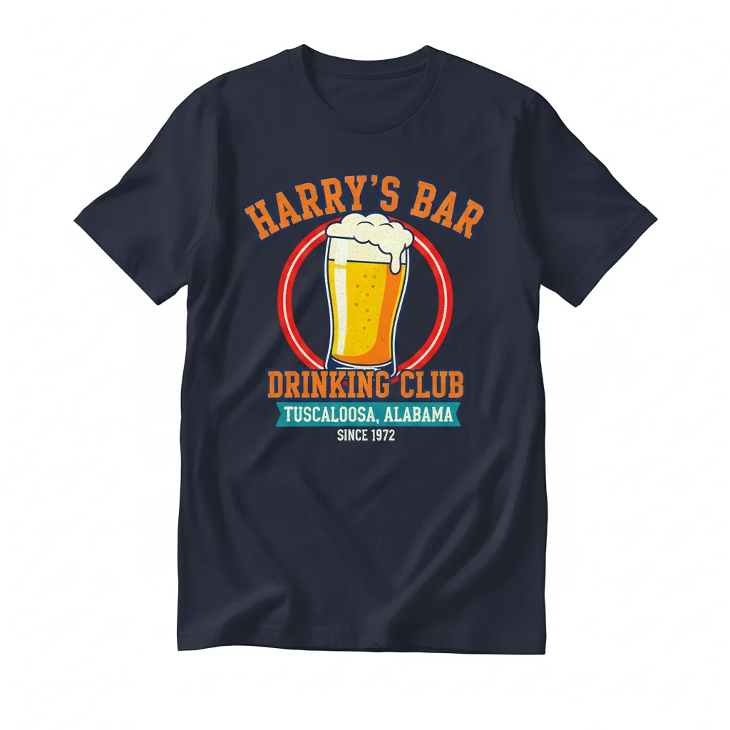 Camiseta Harry's Bar Drinking Club Tuscaloosa Alabama desde 1972 – Calidad Duradera