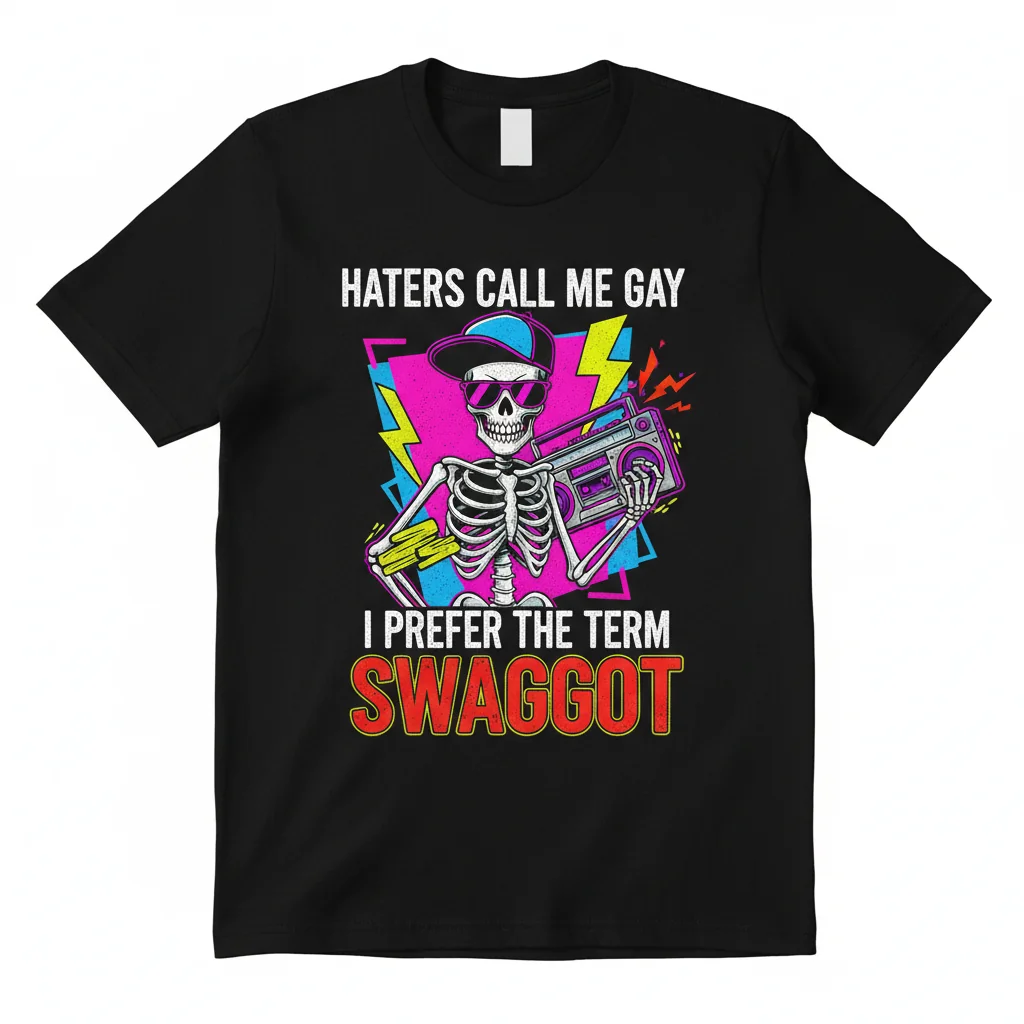 Swaggot Badass Skeleton T-Shirt: Embrace Your Unique Style