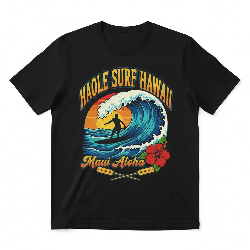 Haole Surf Aloha Tee - Essential Maui Vibes
