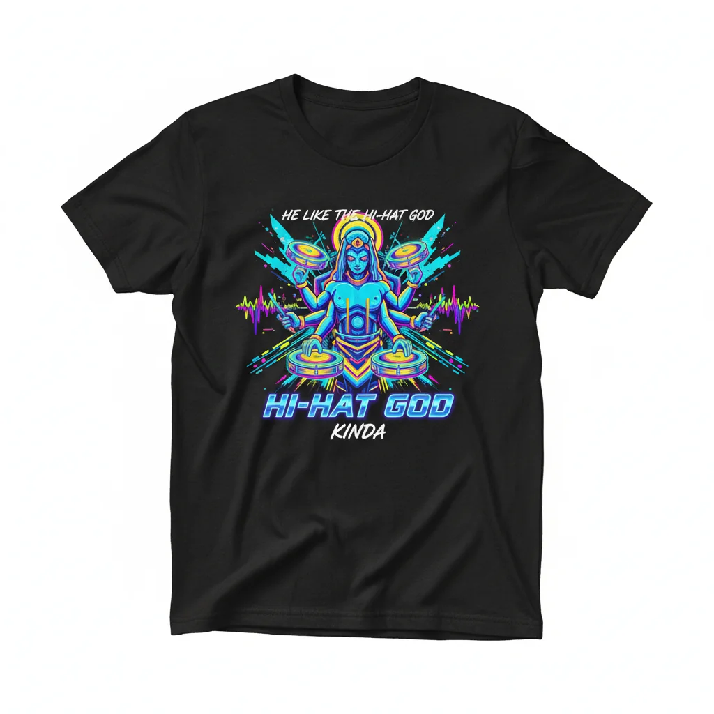 He Like The Hi-Hat God Kinda – Premium Durable Essential T-Shirt