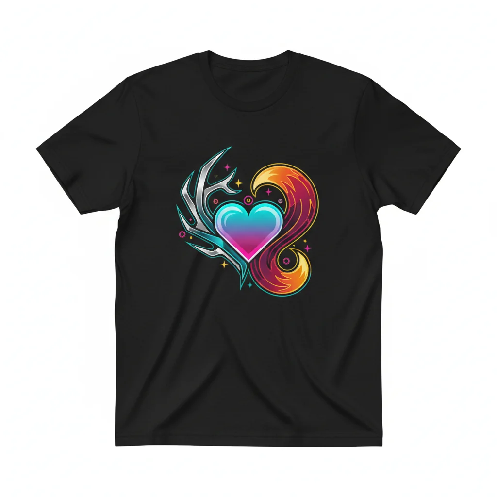Desire's Heart: Stag & Vixen Tee