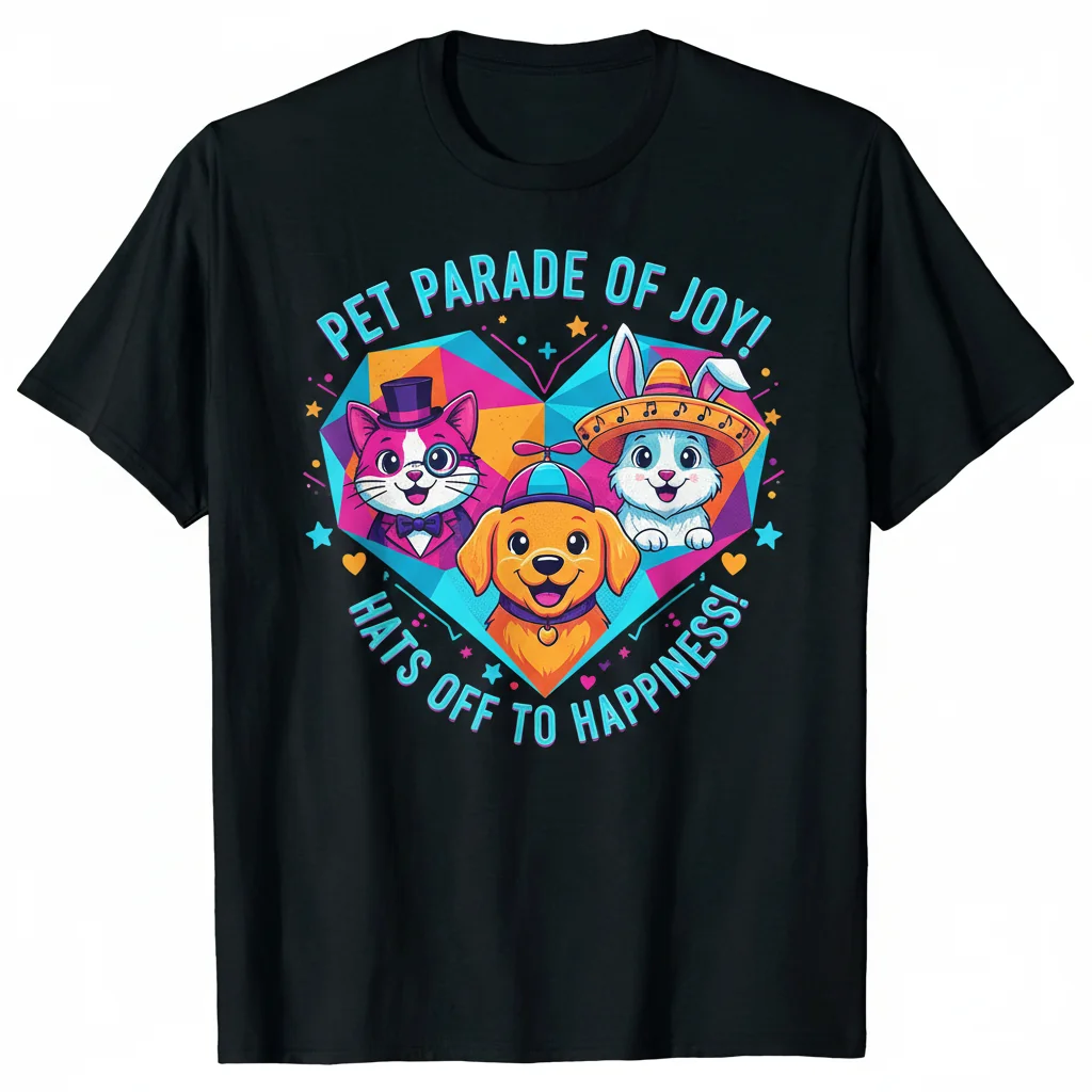 Heartful Pets: A Whimsical Celebration of Joy Essential T-Shirt