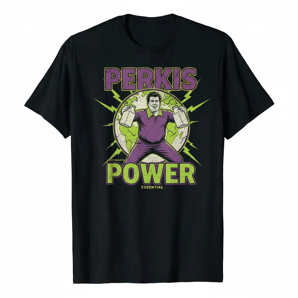 Heavyweights Perkis Power Tony Perkis Essential T-Shirt - Premium 100% Ring-Spun Cotton Tee