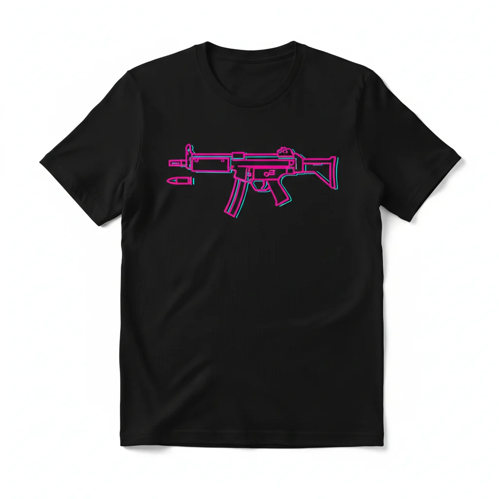 Heckler & Koch MP5 Drawing T-Shirt – Essential Comfort & Style