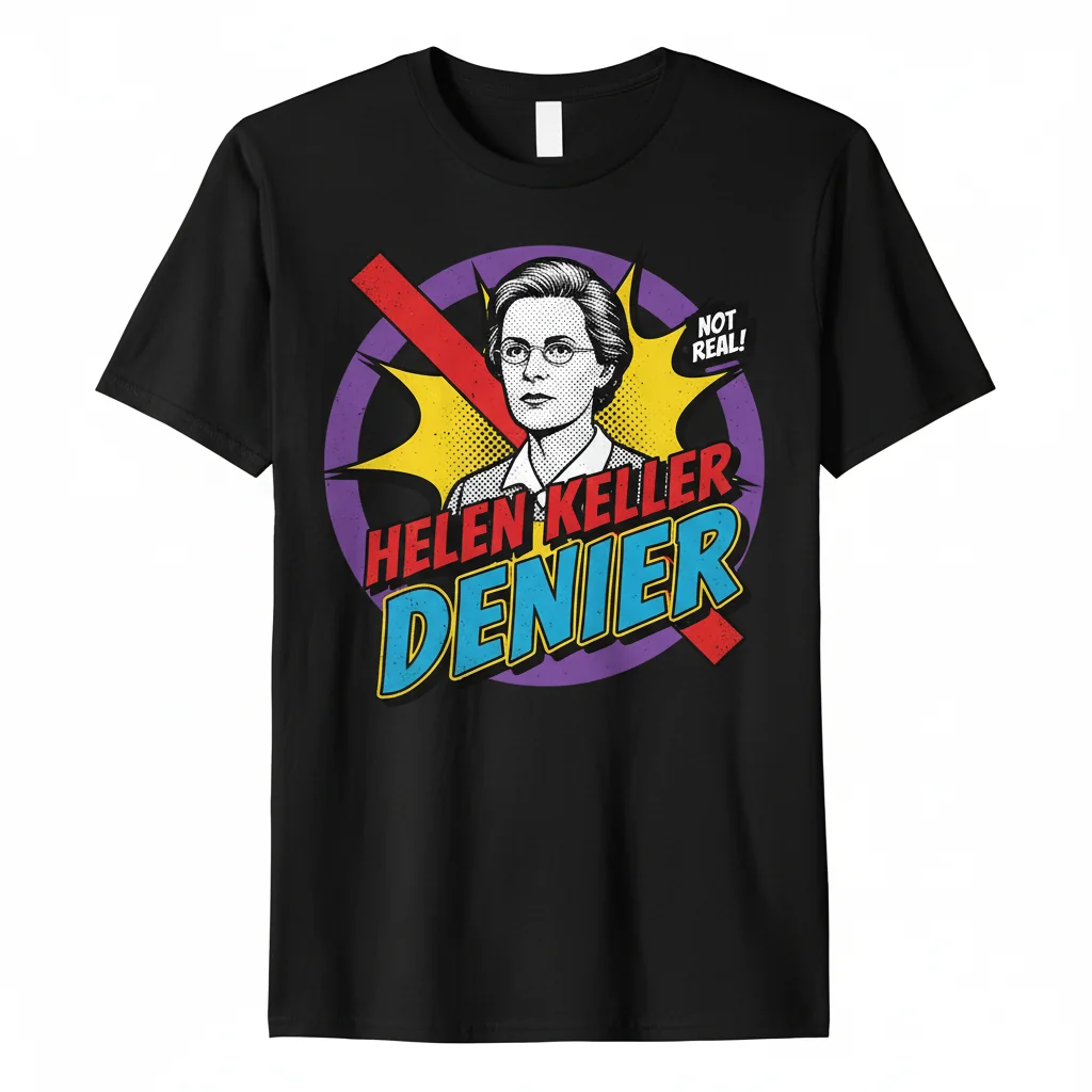 The "Helen Keller Denier" — A Statement of Reality Premium Tee