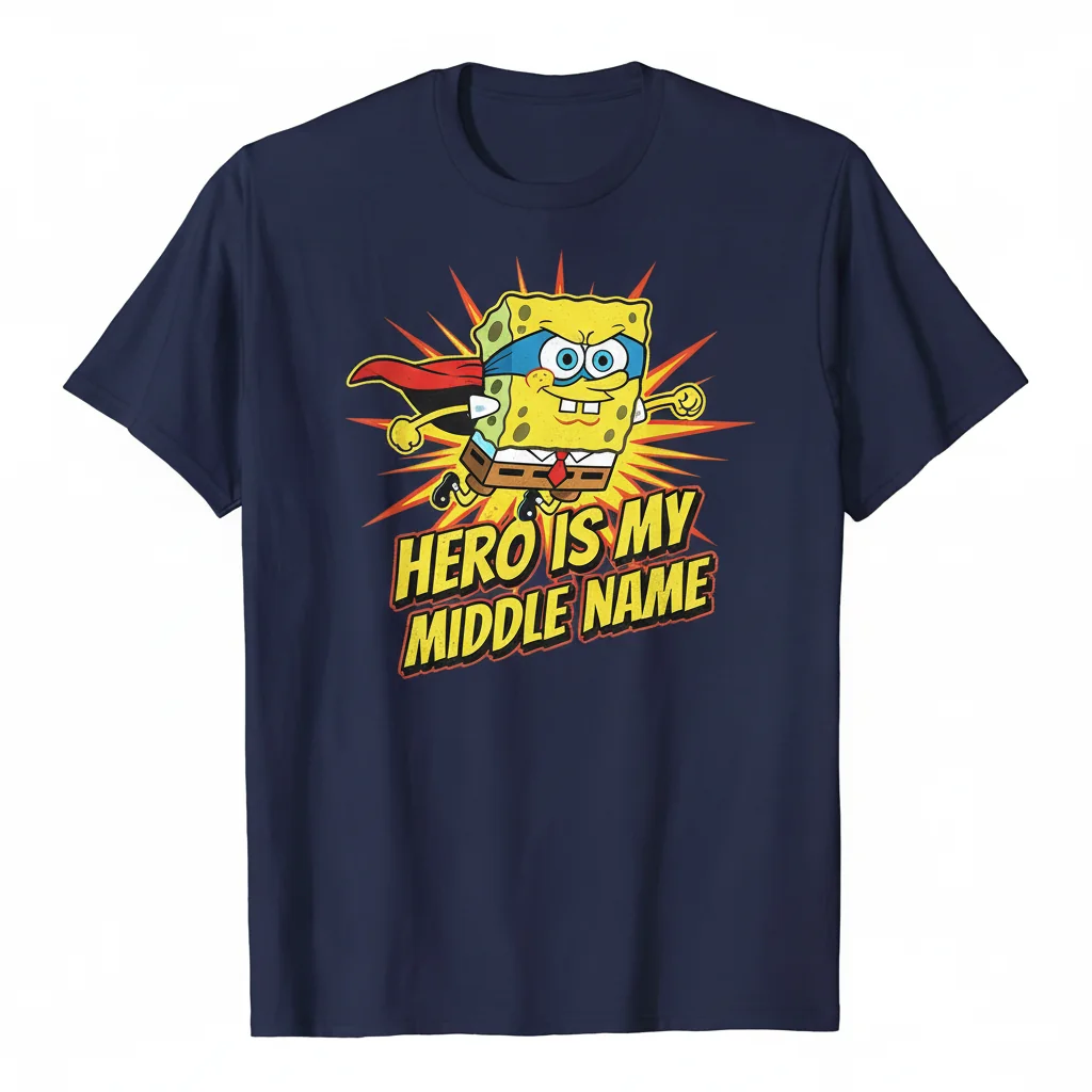 SpongeBob 'Hero Is My Middle Name' Essential Tee