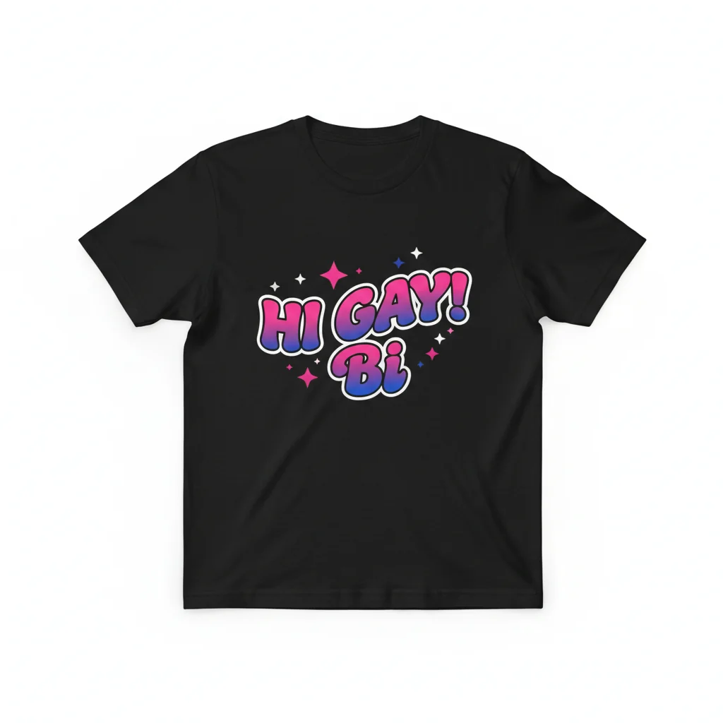 Bi Essential: 'Hi Gay!' Street Tee