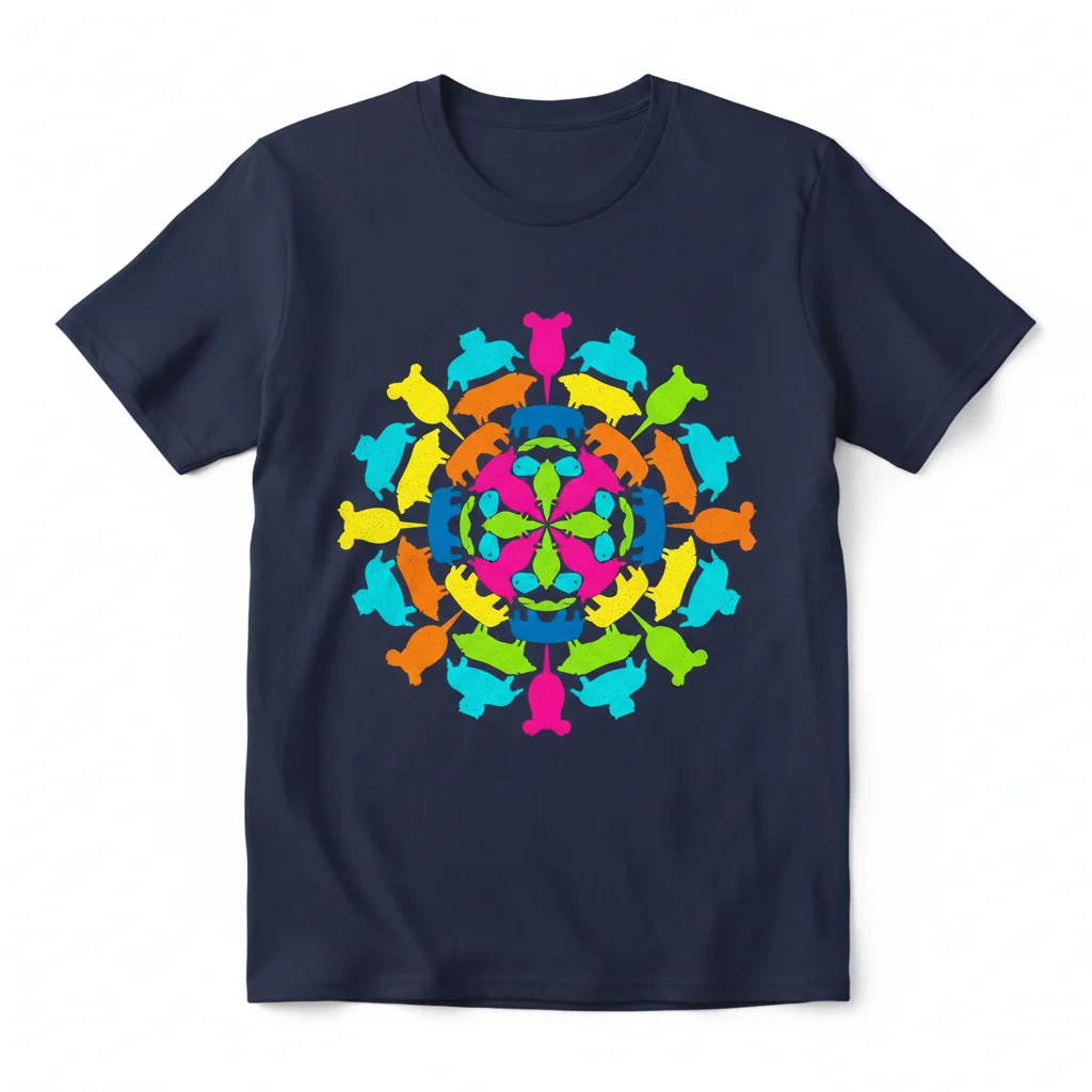 ZOOFLAKE Hippo Essential Tee