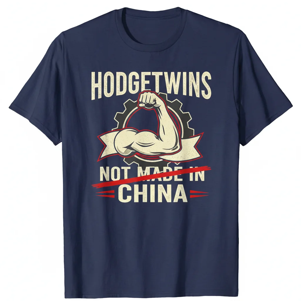 Hodgetwins "Not Made in China" Essential T-Shirt – Premium Cotton, Retail Fit
