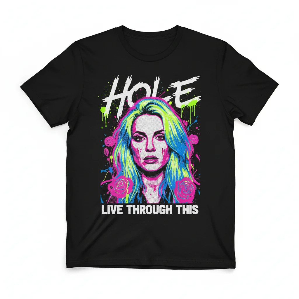 Courtney Love Hole Band Vintage-Inspired Graphic Tee – Premium Unisex Fit