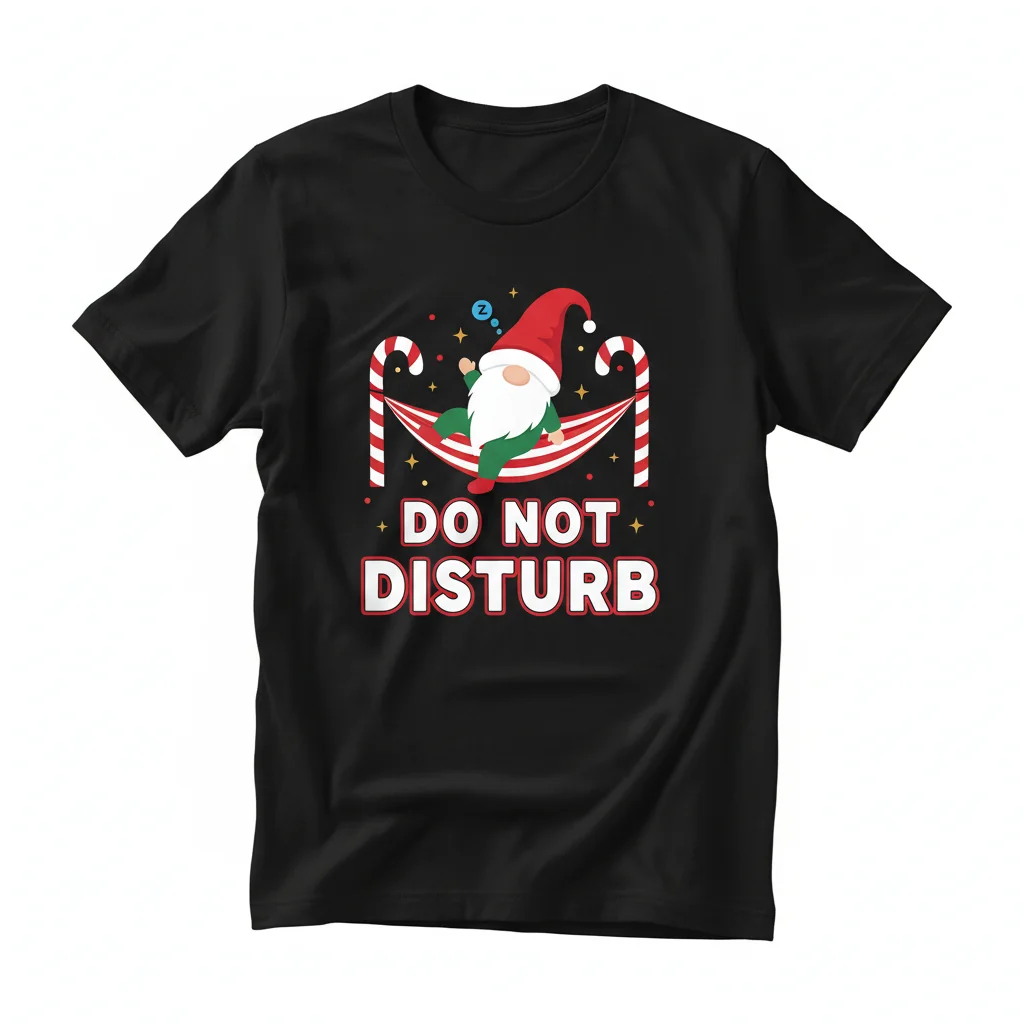 Holiday Gnome, Do Not Disturb – Premium Unisex T-Shirt – Fade-Resistant & Pre-Shrunk